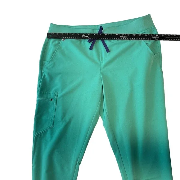 Figs Technical Collection Jogger Scrub Pants Women's XL/P Surgical Green - Picture 4 of 11